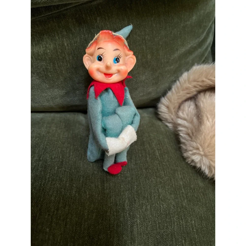 Vintage Pixie Elf Knee Hugger Retro Christmas Made in Japan